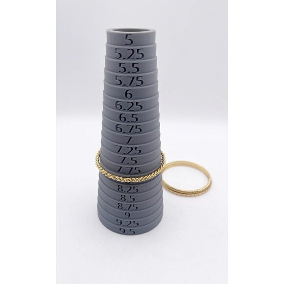 J.Crew Gold Tone Bangle Bracelet Set of 3 Rope Twist Textured Stackable - Picture 7 of 7